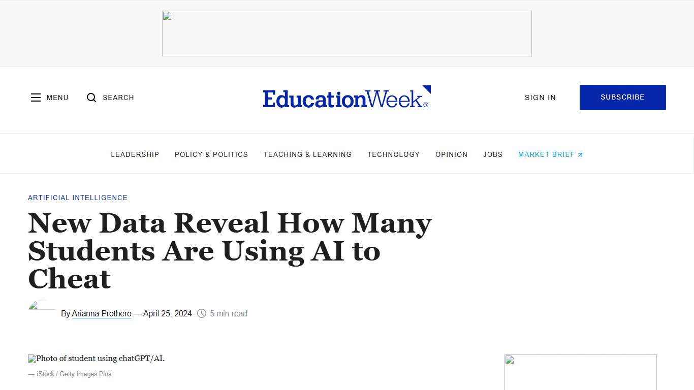 New Data Reveal How Many Students Are Using AI to Cheat